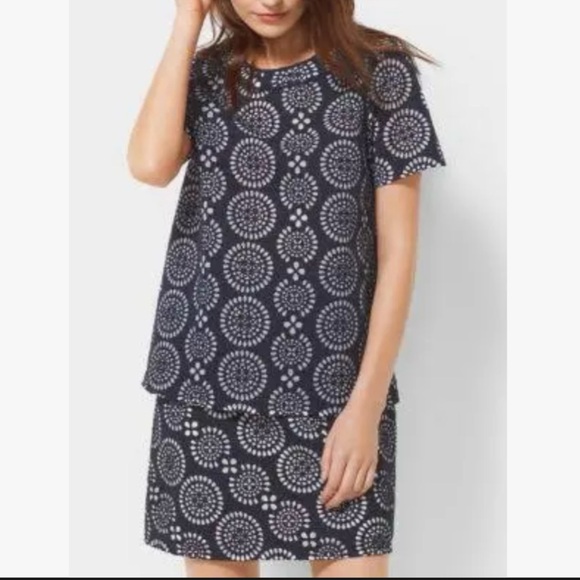 Michael Kors Eyelet Embroidered Skirt Set - Picture 3 of 11